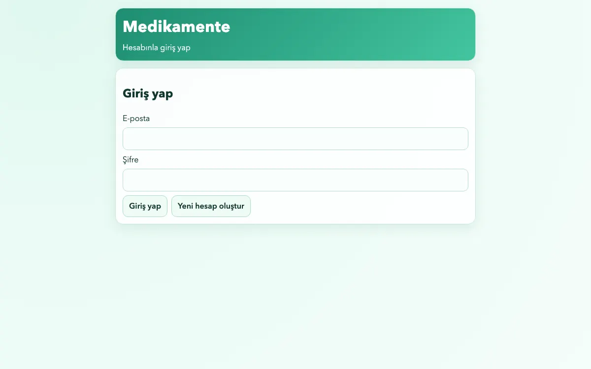 Medikamenten-Tracker App