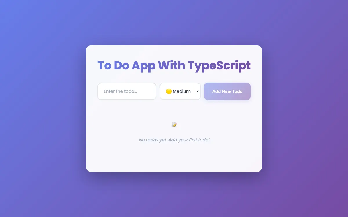 Todo-App With TS